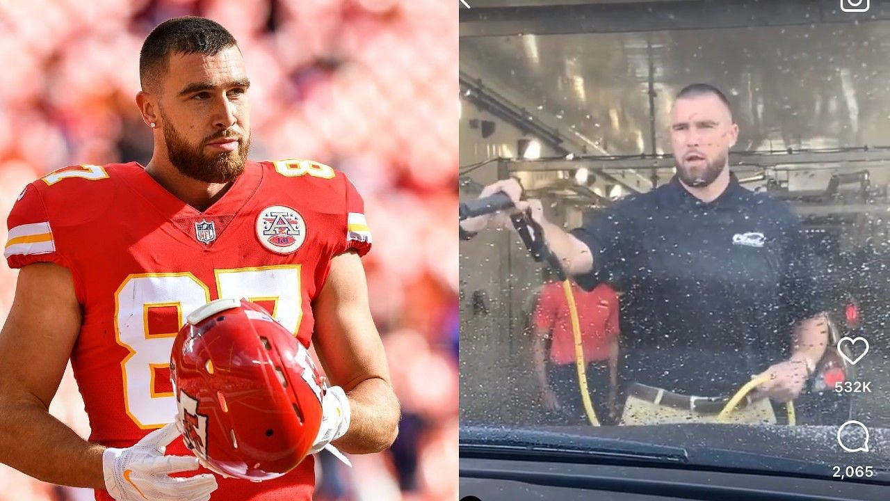 Travis Kelce became owner of the car wash in Missouri and even worked a shift to the surprise of many customers. 