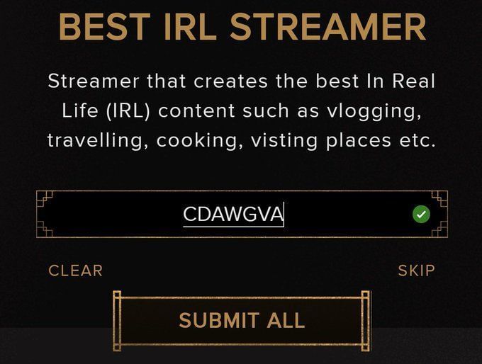 Streamer Awards 2023 Nominations, categories, livestream date, and more revealed