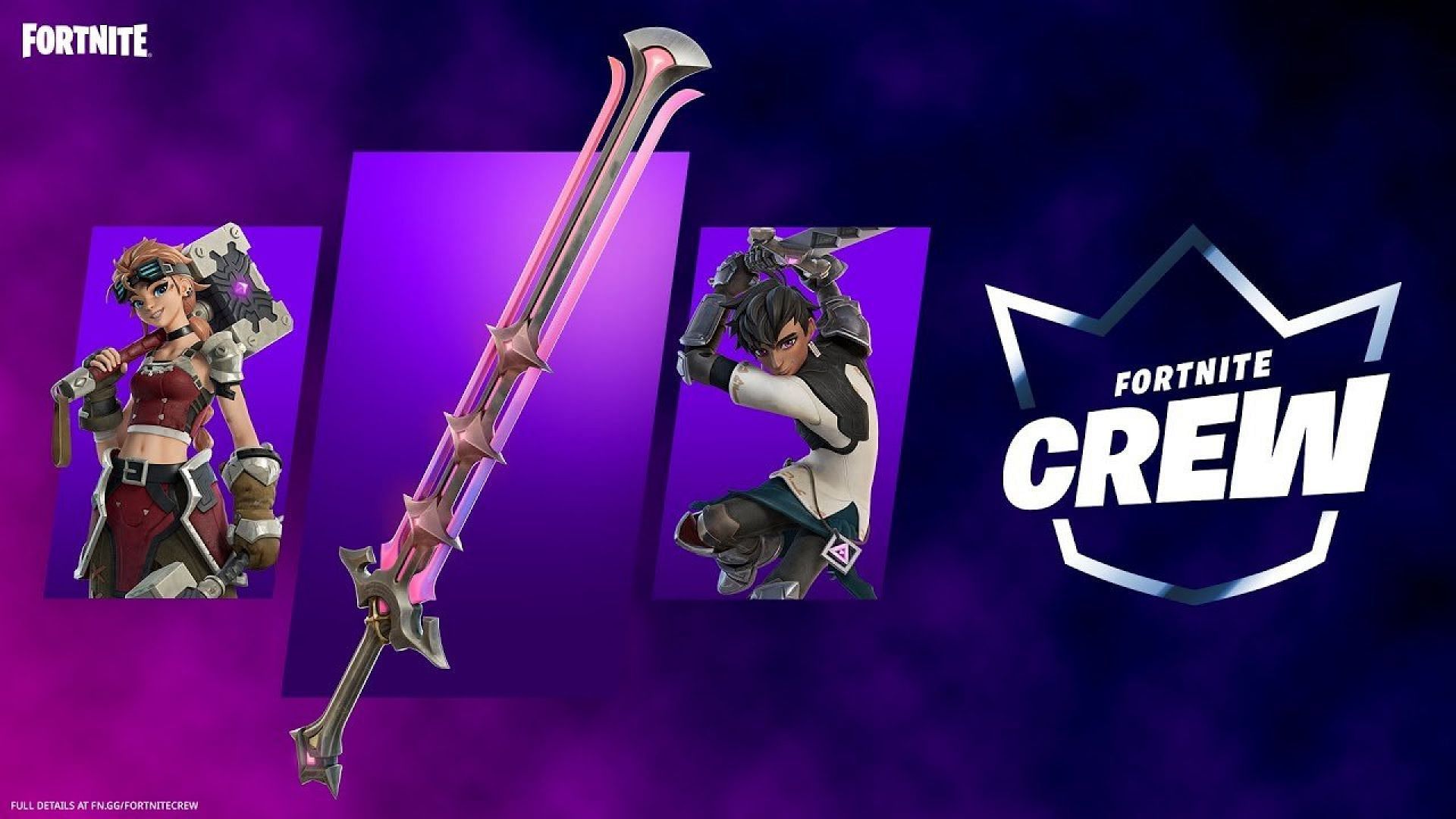 The Masterwork Pickaxe can only be obtained via Crew subscription (Image via Epic Games/Fortnite)