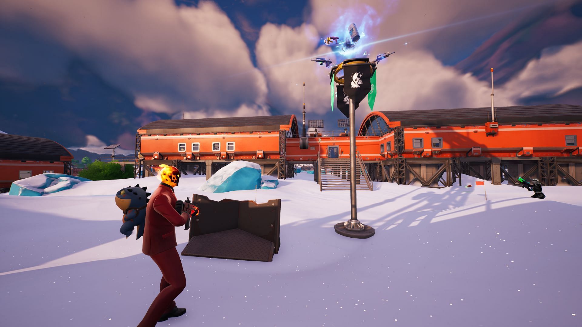 Claiming a Capture Point is a great way to find opponents and loot in Fortnite Chapter 4 Season 1 (Image via Epic Games/Fortnite)