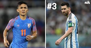 India captain Sunil Chhetri snubs Lionel Messi for top spot as he names 3 choices for FIFA The Best men's player award