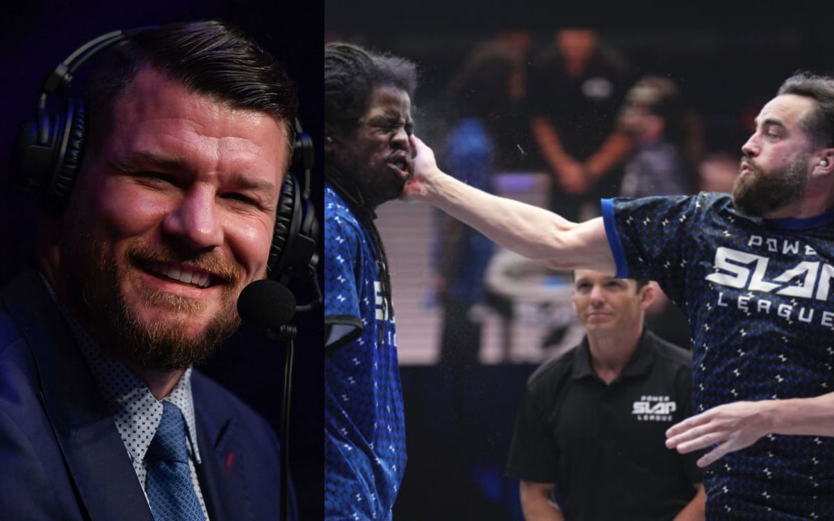 WATCH UFC HallofFamer Michael Bisping slaps Power Slap League athlete in the locker room in a