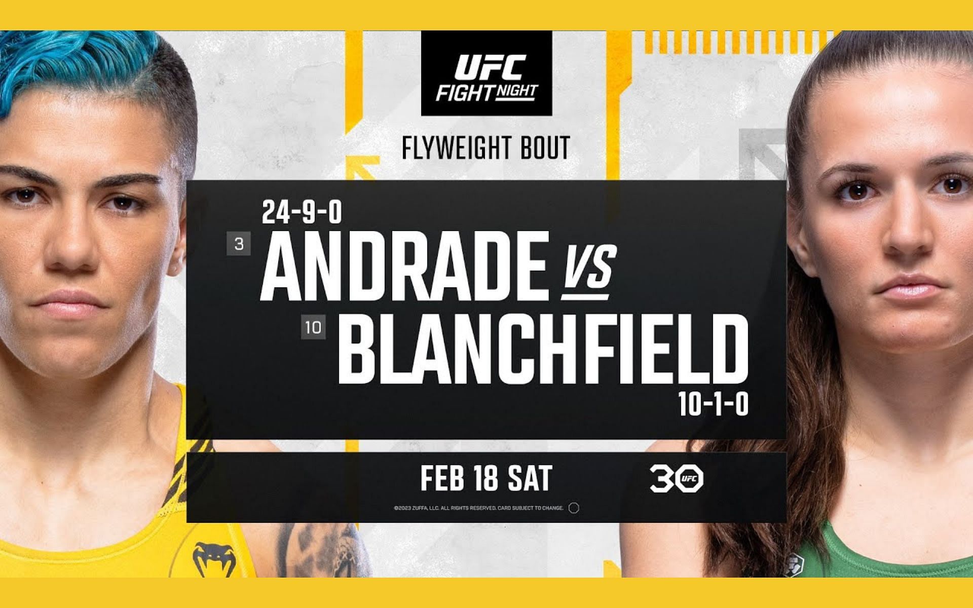 UFC Fight Tonight Is there a UFC card on Saturday, February 18, 2023?