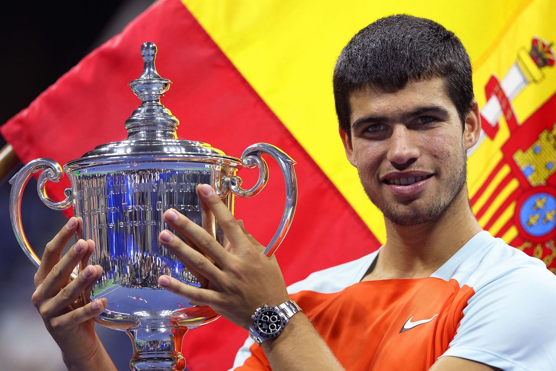 Alcaraz won his maiden Grand Slam title at the 2022 US Open