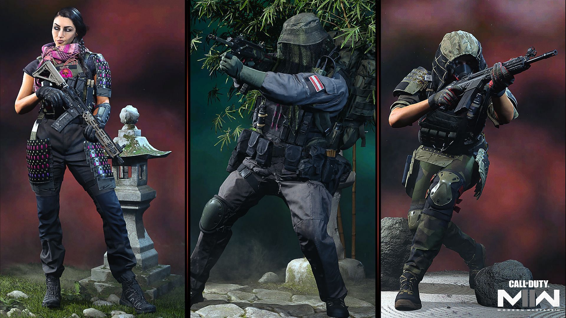 The three new operator skins (Image via Activision)