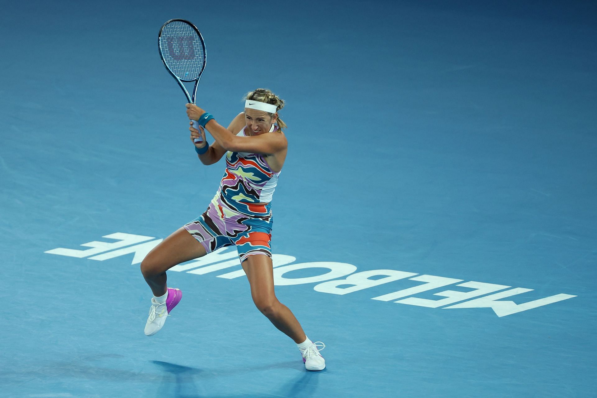Victoria Azarenka in action at the Australian Open
