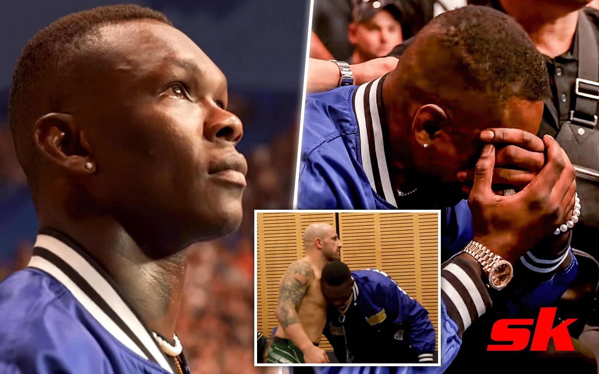 Israel Adesanya and Alexander Volkanovski [Image courtesy: @FREESTYLEBENDER on YouTube]