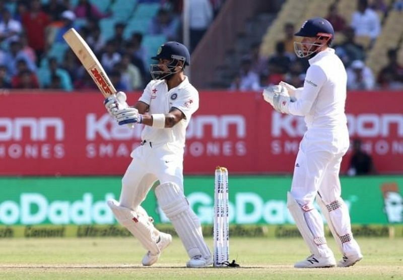 Kohli has been out hit-wicket once in Test cricket.