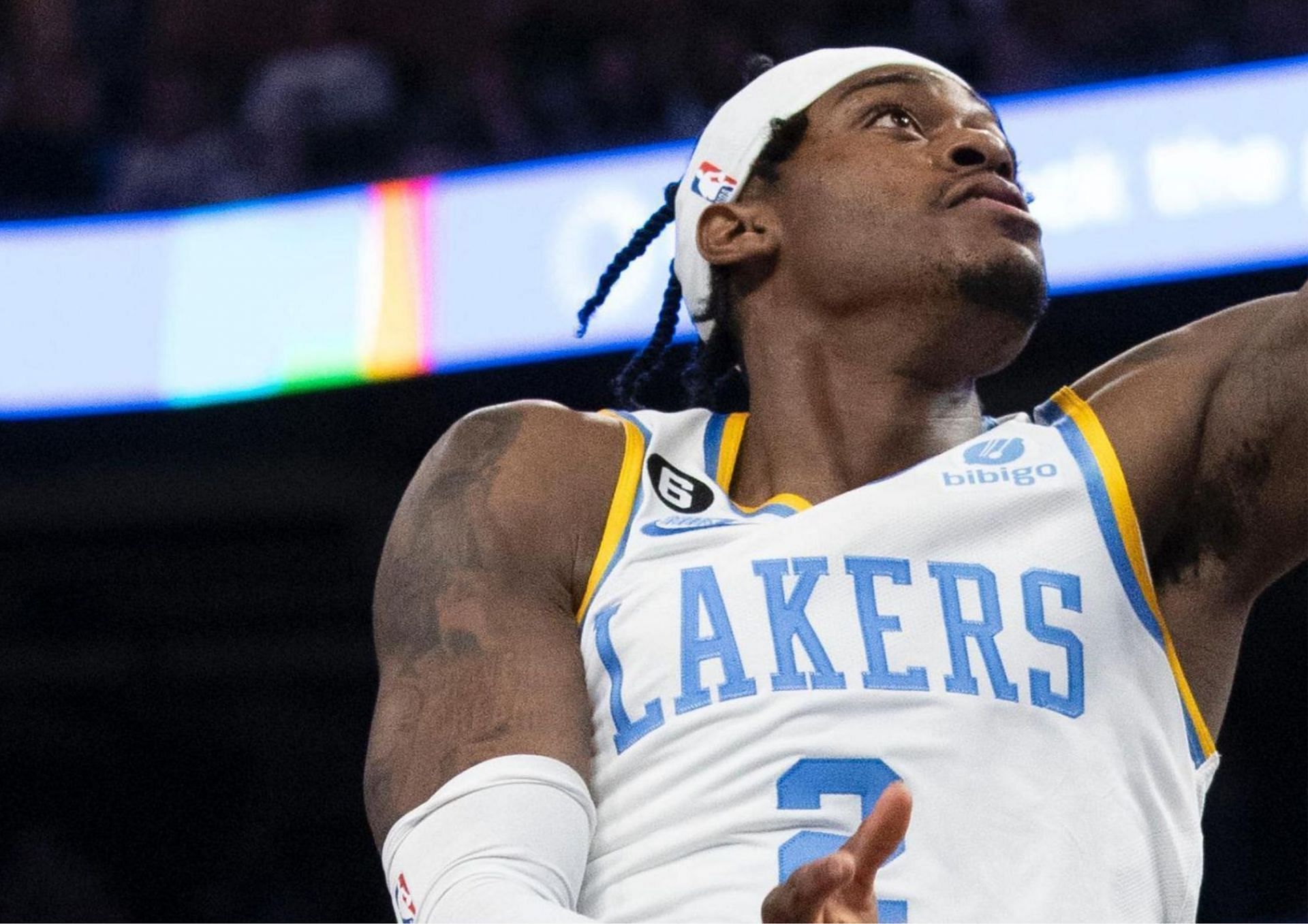 Jarred Vanderbilt played a vital role in the LA Lakers&#039; 27-point come-from-behind win against the Dallas Mavericks on the road. [photo: ESPN]