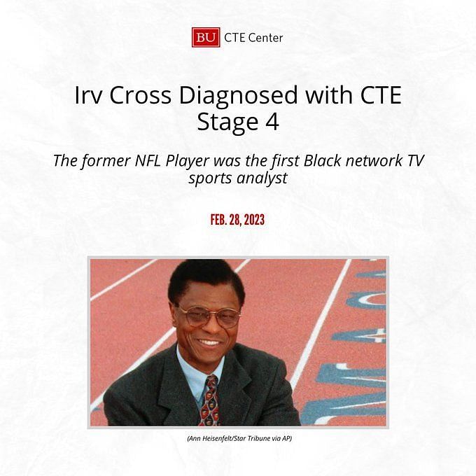 Irv Cross' widow opens up about late husband's health following CTE  diagnosis -  5 Eyewitness News