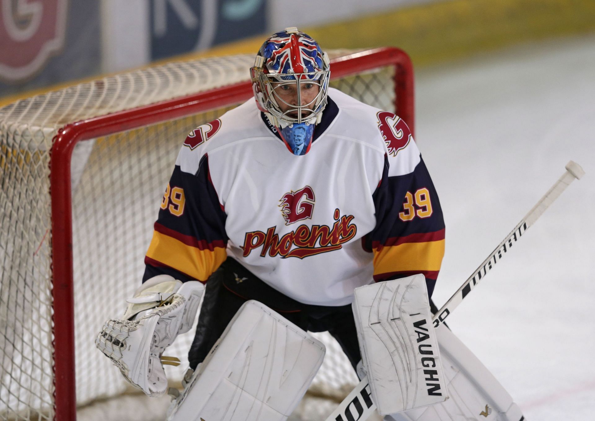 Petr Cech in goal for the Guildford Phoenix (Photo by Henry Browne/Getty Images)
