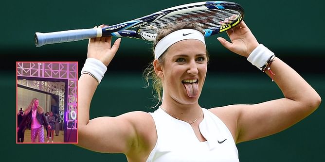 "This made me so dizzy" - Victoria Azarenka reacts to Qatar Open Gala photo shoot with spin cam