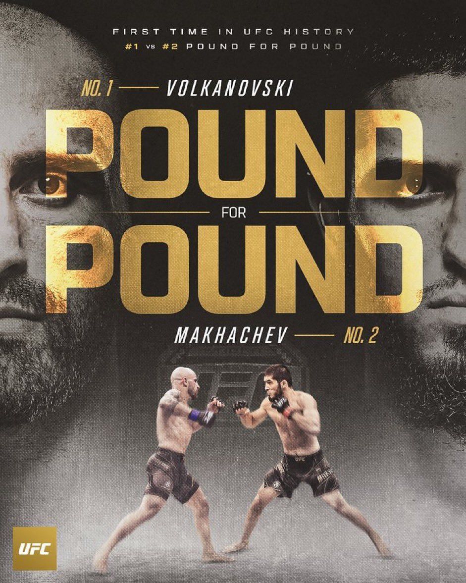 Makhachev vs. Volkanovski alternate poster [Image via @ufc on Instagram]