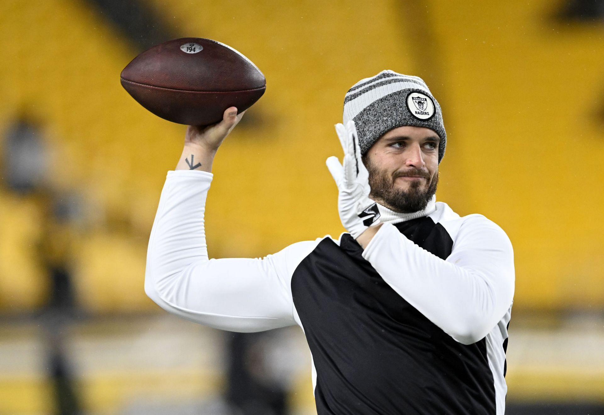 Derek Carr: Las Vegas Raiders v Pittsburgh Steelers