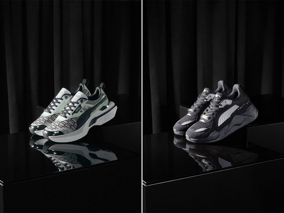 Two sneakers edition of Puma x LaQuan Smith footwear collection (Image via Footwear News)