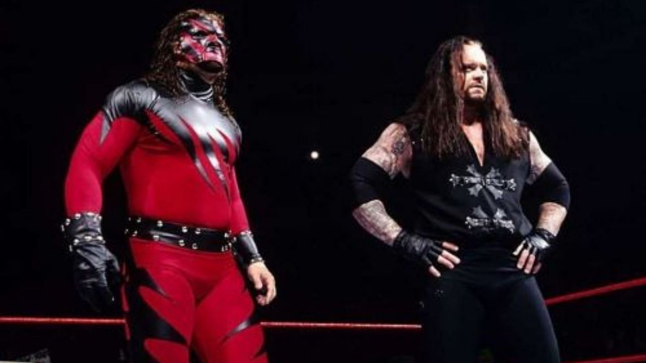Kane (left); The Undertaker (right)
