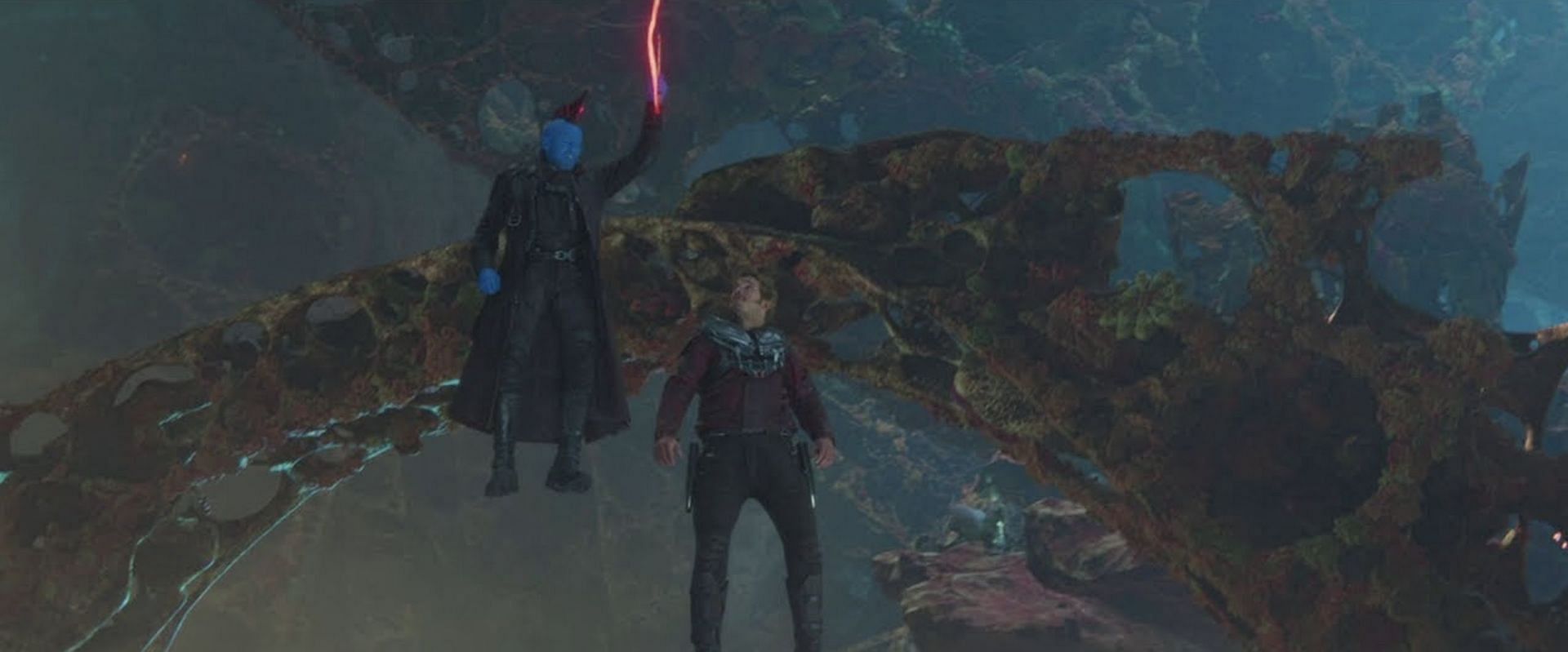 Yondu shows off his comedic side with the iconic line (Image via Marvel Studios)