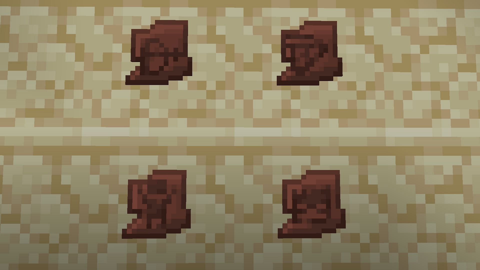 All four pottery shards in Minecraft (Image via Mojang)