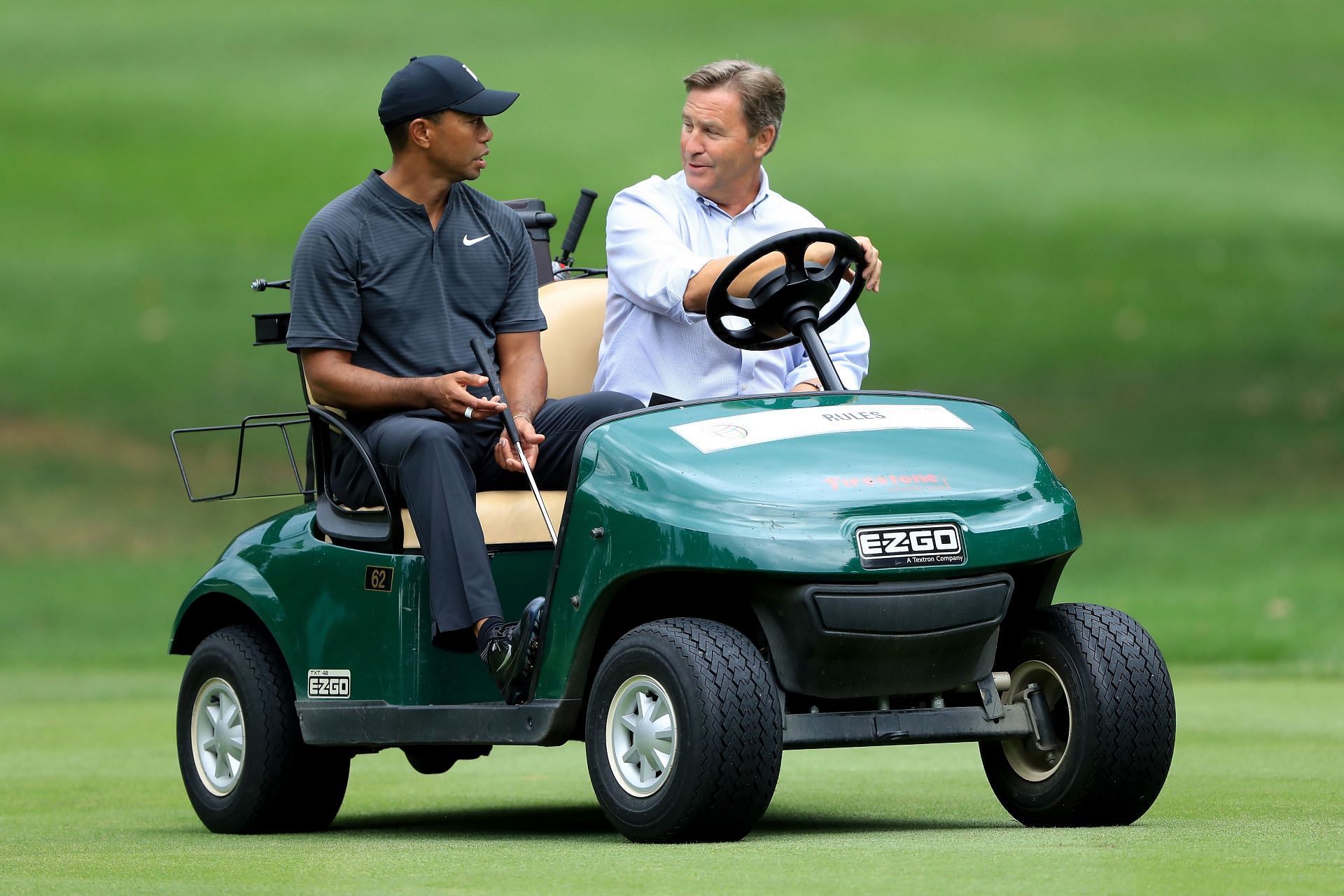 Tiger Woods and Ross Berlin in 2018