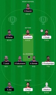 Dream11 Team for Royal Strikers vs Msida Warriors - ECS T10 Malta 2023.