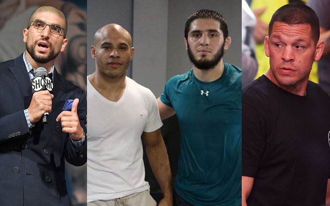 Nate Diaz reacts to Ariel Helwani's take on Ali Abdelaziz deleting Tweet addressing Islam Makhachev's alleged IV infusion