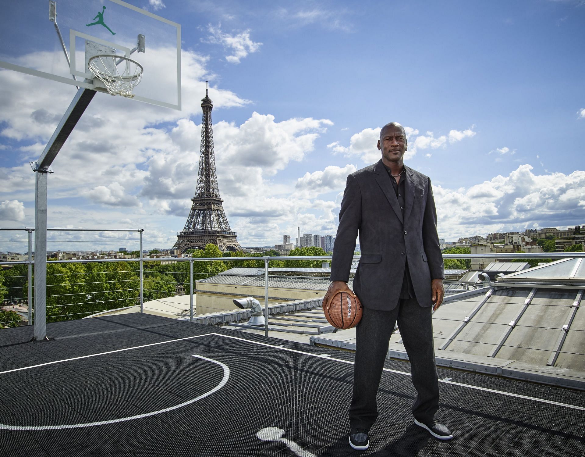 Michael Jordan in Paris to Mark 30 Years of Air Jordan at Palais 23.