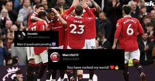 "Quadruple pending" , "You've rocked my world" - Twitter erupts as Manchester United win the Carabao Cup against Newcastle