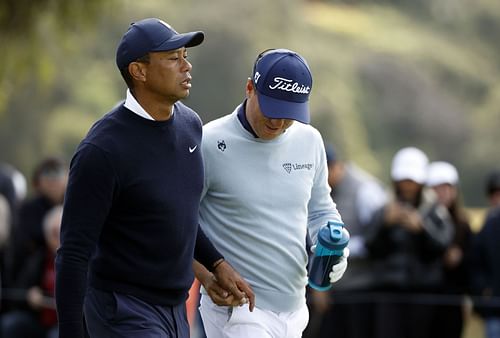 Tiger Woods slipped Thomas a tampon