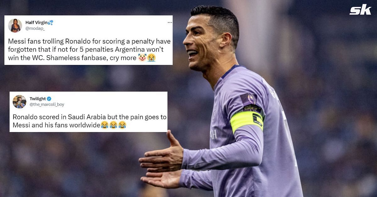 Cristiano Ronaldo fans aimed dig at Messi fans