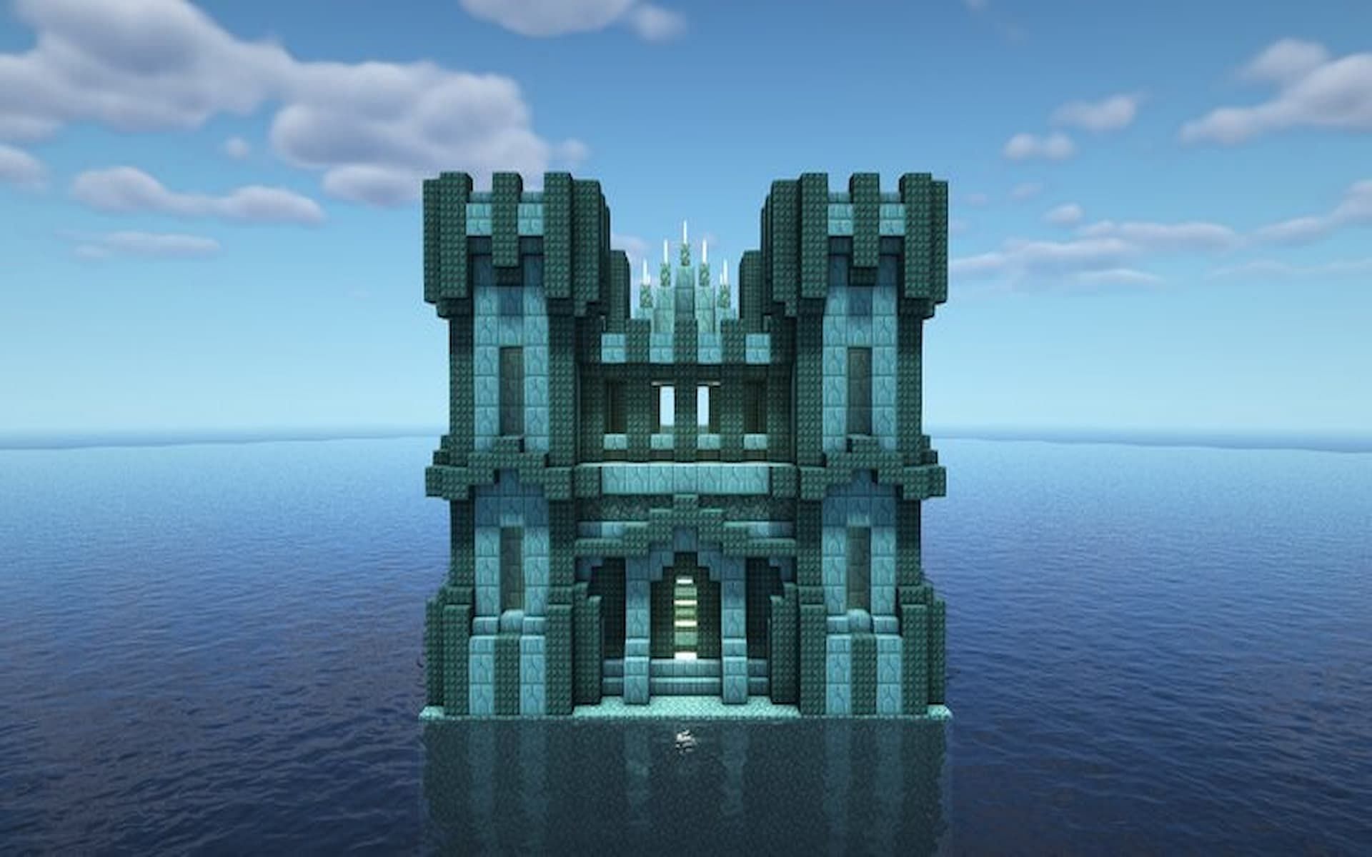 Players can create some truly beautiful creations with these beautiful blocks (Image via Planet Minecraft)