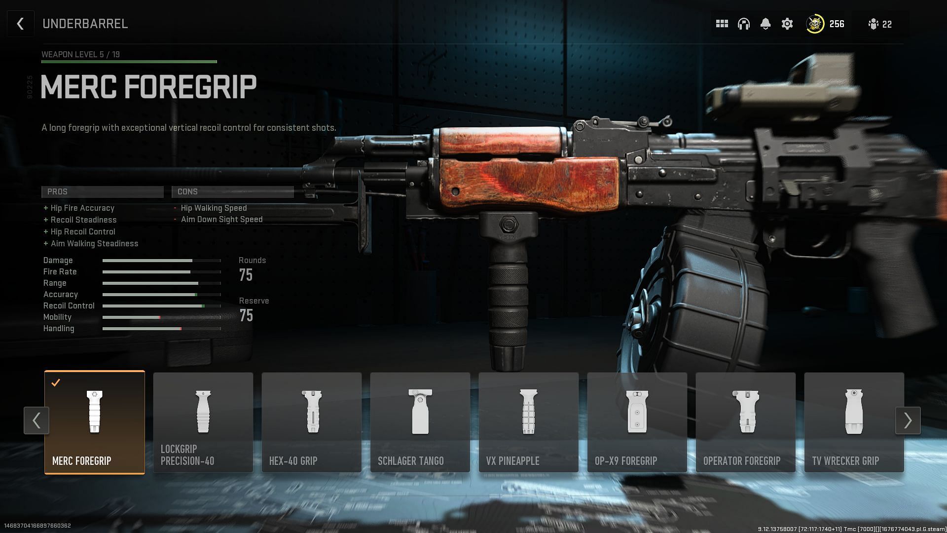 Merc Foregrip for RPK (Image via Activision)