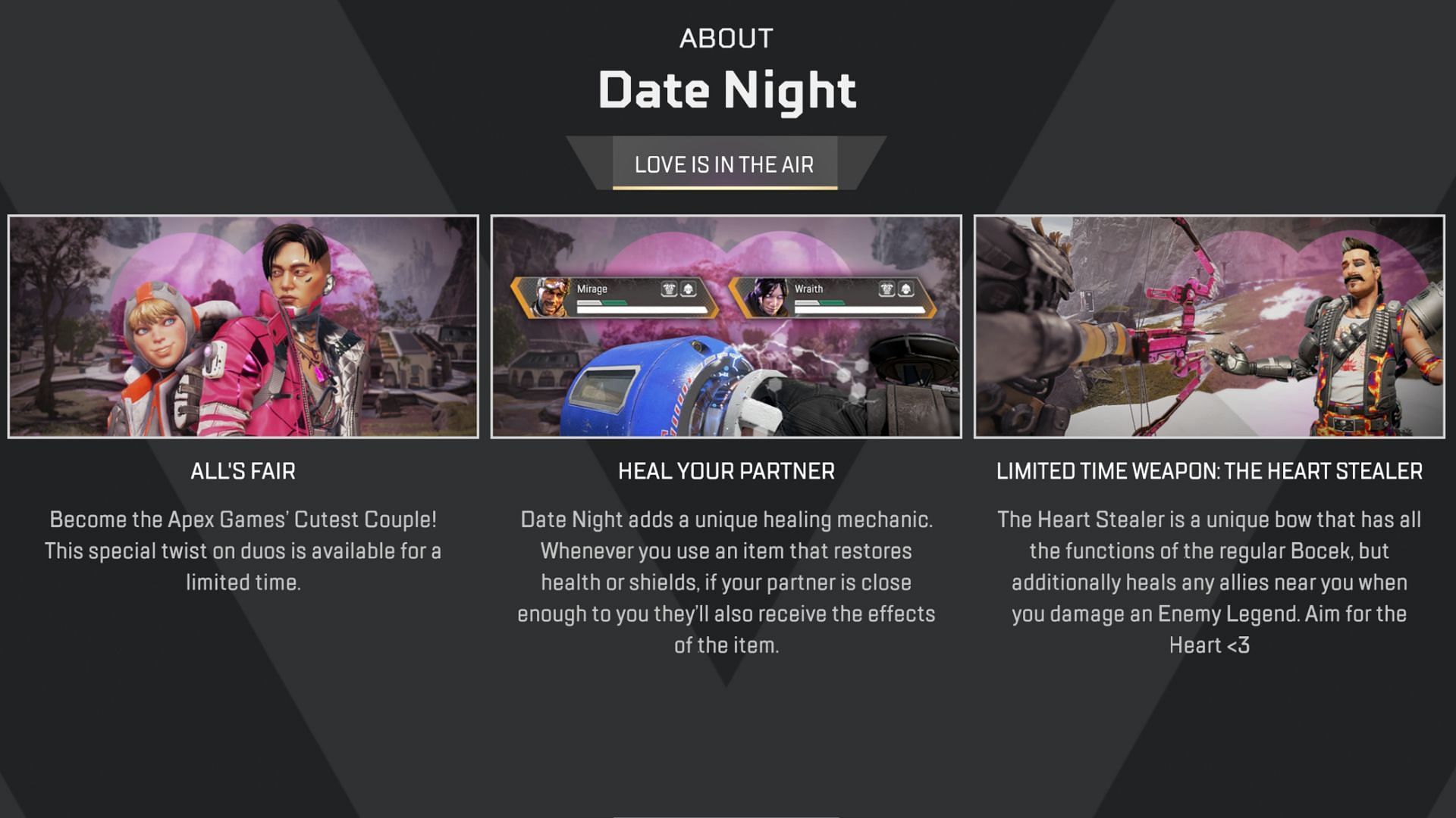 The Date Night Duos LTM in Apex Legends (Image via EA)