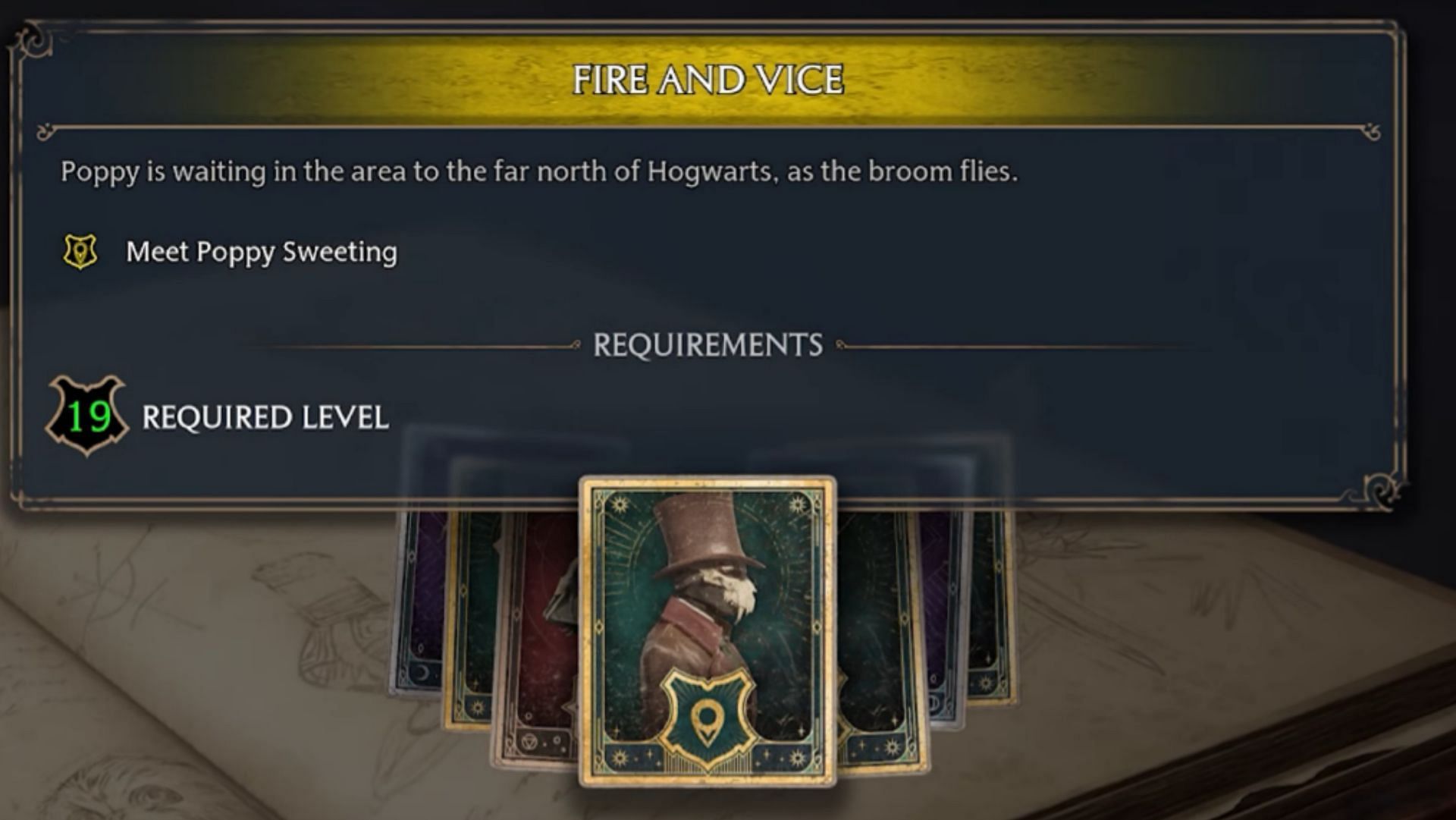 About the quest in Hogwarts Legacy (Image via WB game and YouTube/FP Good Game)