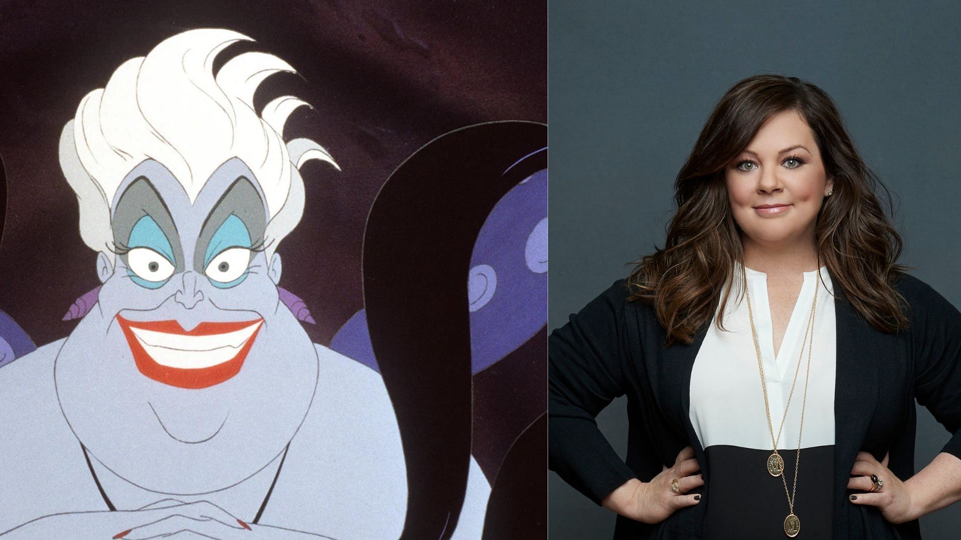 Ursula will be played by Melissa McCarthy (Images via Disney/iMDb)