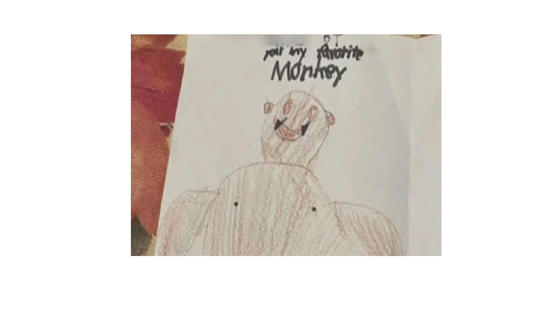 Another racist drawing received by student (Image via KTLA)