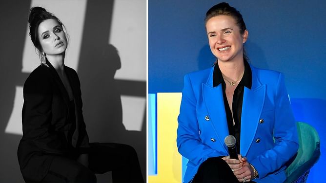 In pictures: New mother Elina Svitolina dazzles in a suit in latest photoshoot