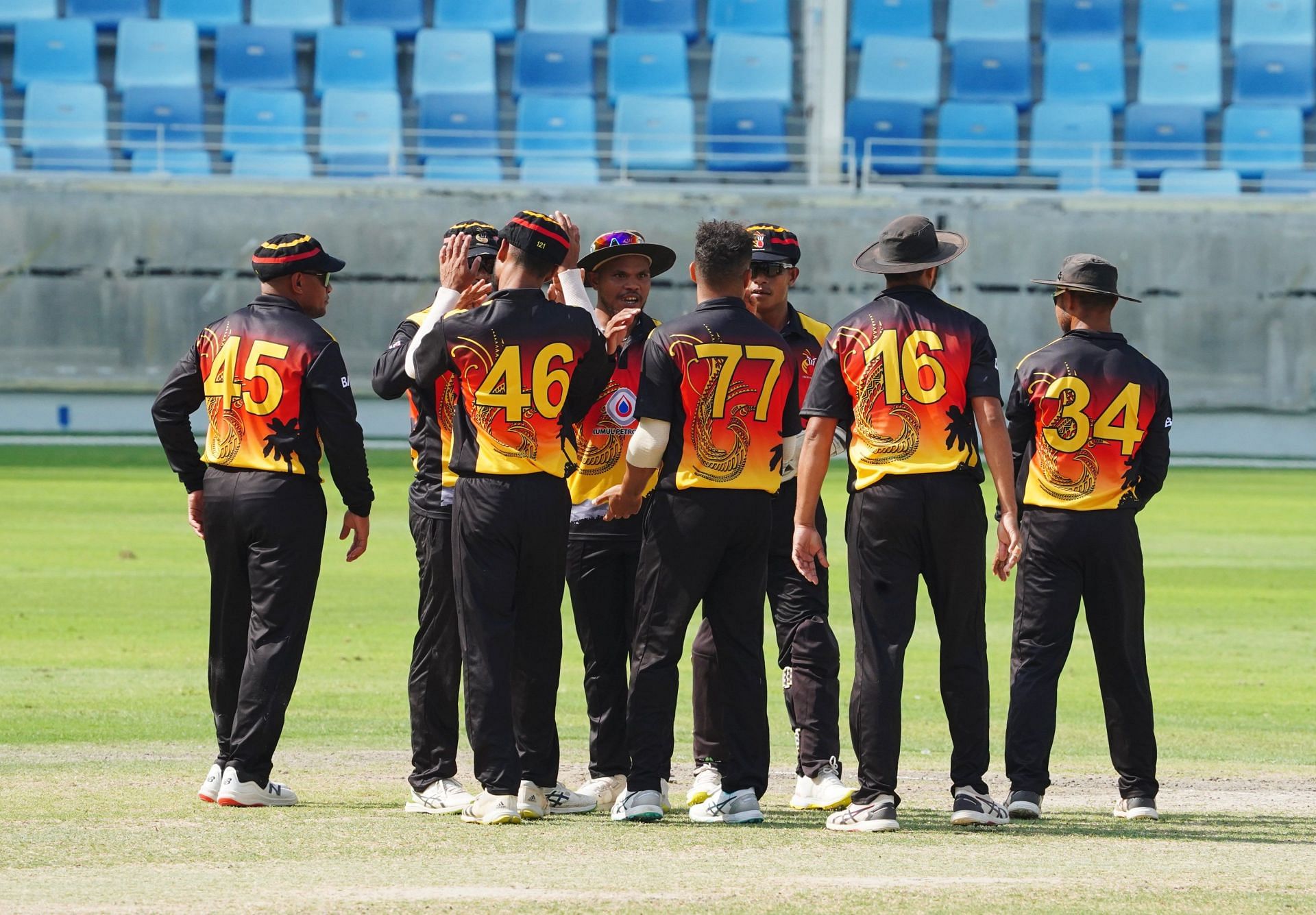 पापुआ न्यू गिनी ने शानदार प्रदर्शन किया (Pic - Emirates Cricket)