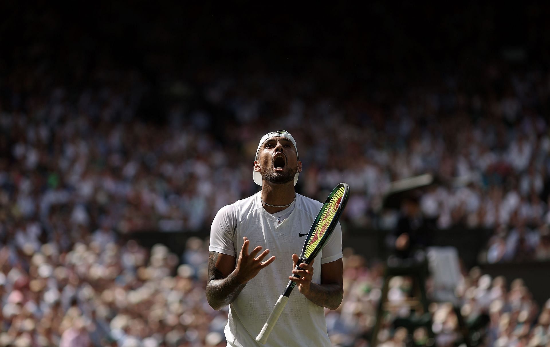 Nick Kyrgios at Wimbledon 2022