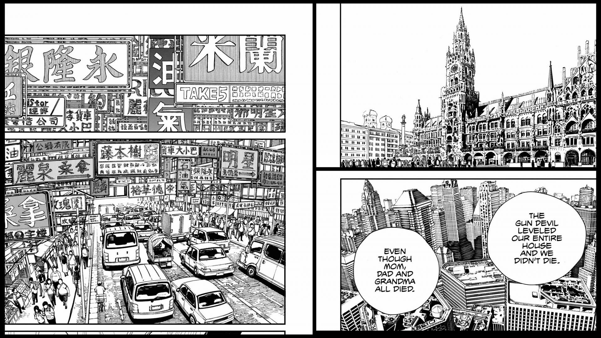 Different countries as seen in the manga (Image via Shueisha)