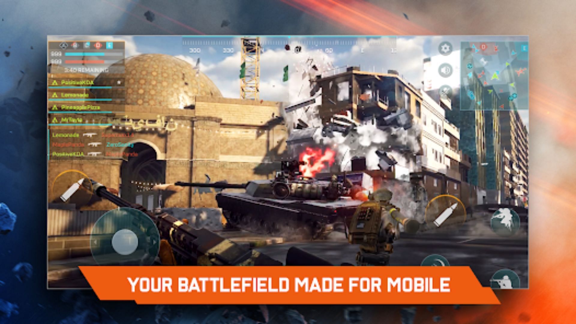 Sample gameplay screenshot of Battlefield Mobile (Image via Google Play Store)
