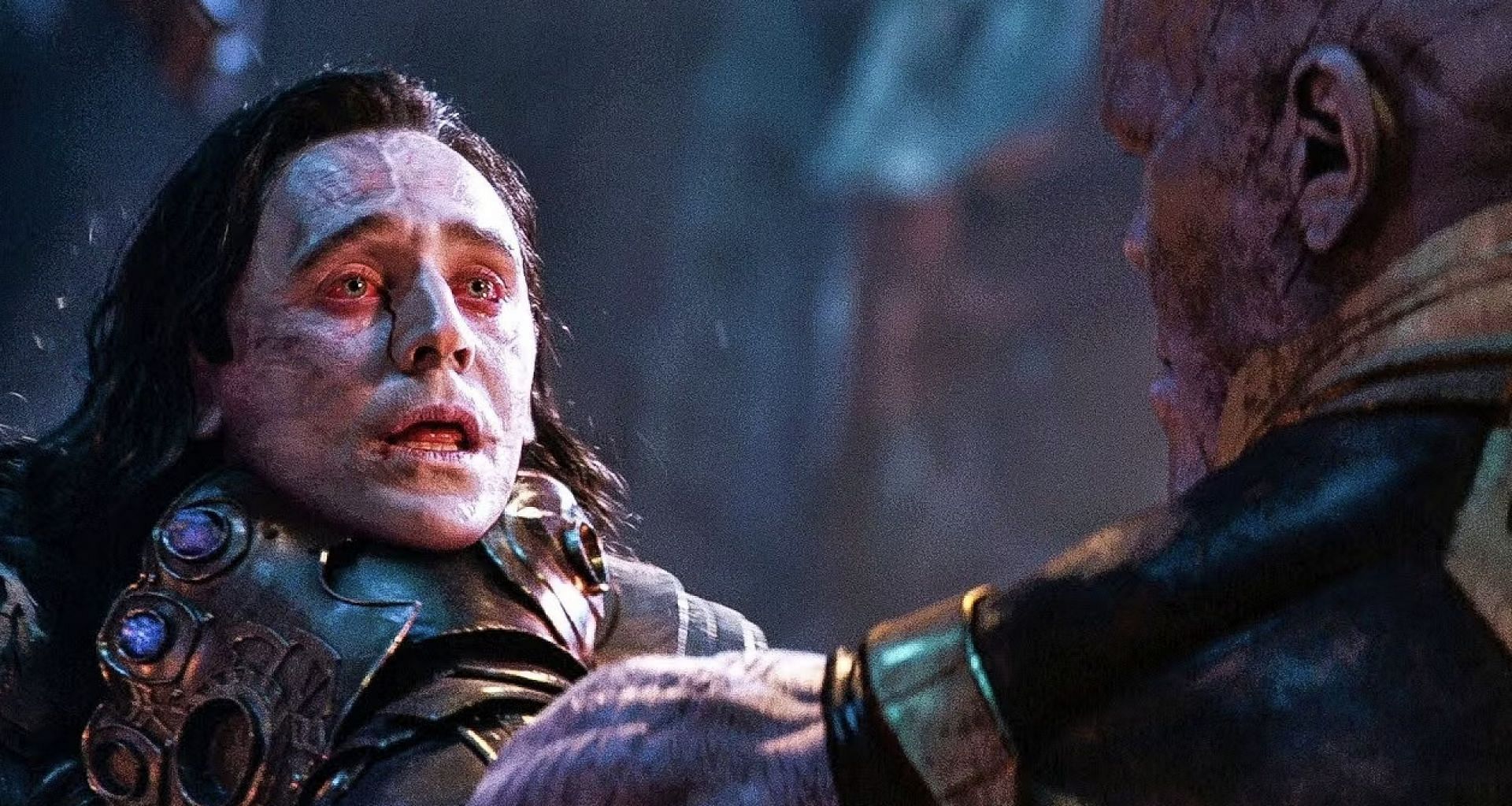 Thanos kills Loki in the opening scene, establishing him as a formidable villain (Image via Marvel Studios)