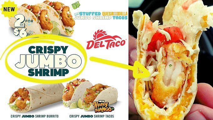 Del Taco Shrimp Tacos End Date Del Taco new Crispy Jumbo Shrimp line-up explored