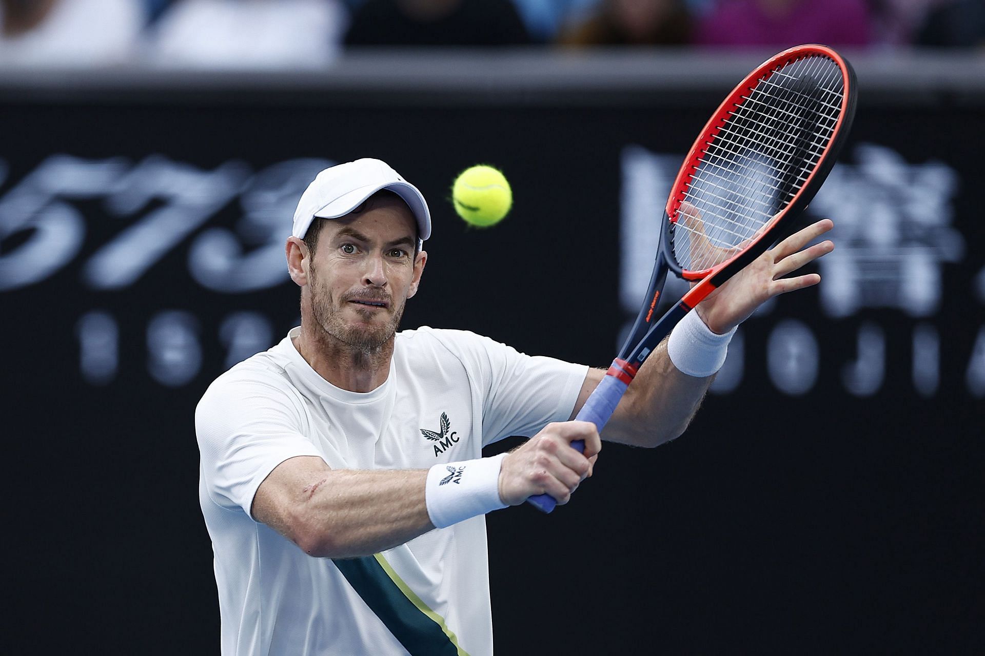 Andy Murray during the 2023 Australian Open