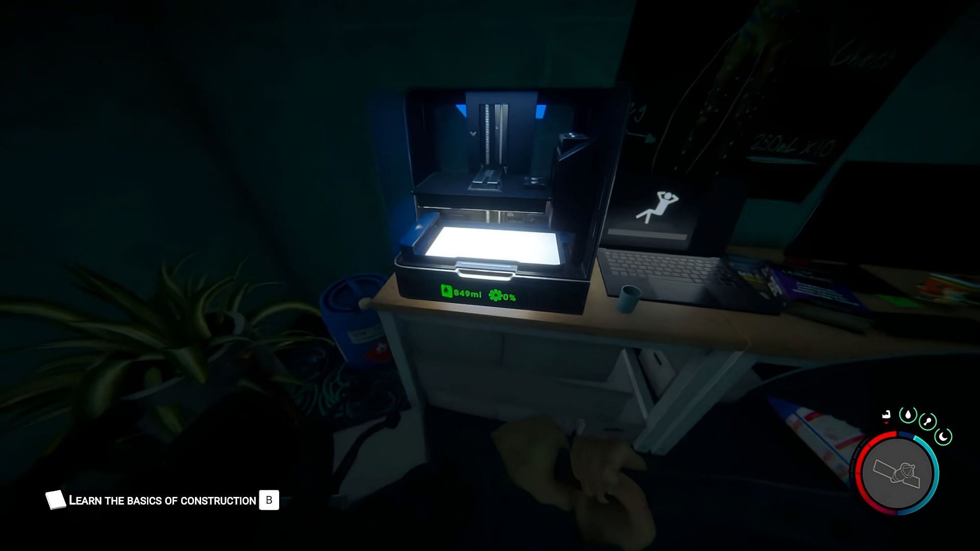 Locating and obtaining 3D printer in Sons of the Forest (Image via youtube/MillGaming)
