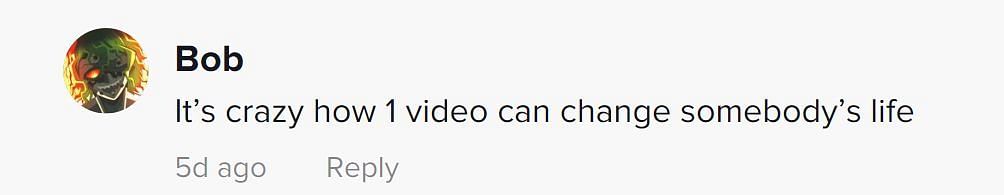 A comment seen on TikTok (Image via TikTok/@)