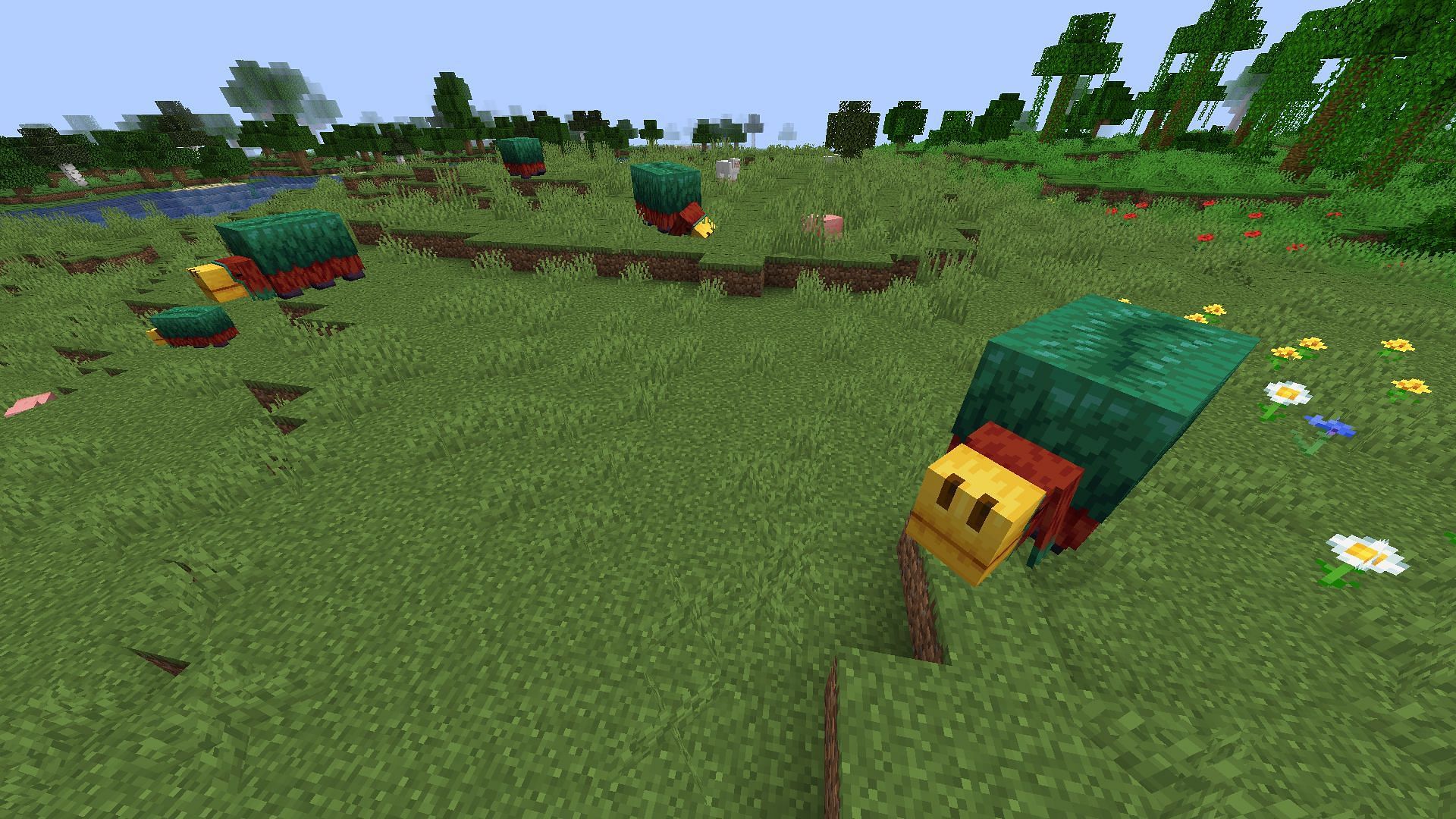 Sniffers are the first ancient mob that looks quite like a dinosaur in Minecraft 1.20 update (Image via Mojang)