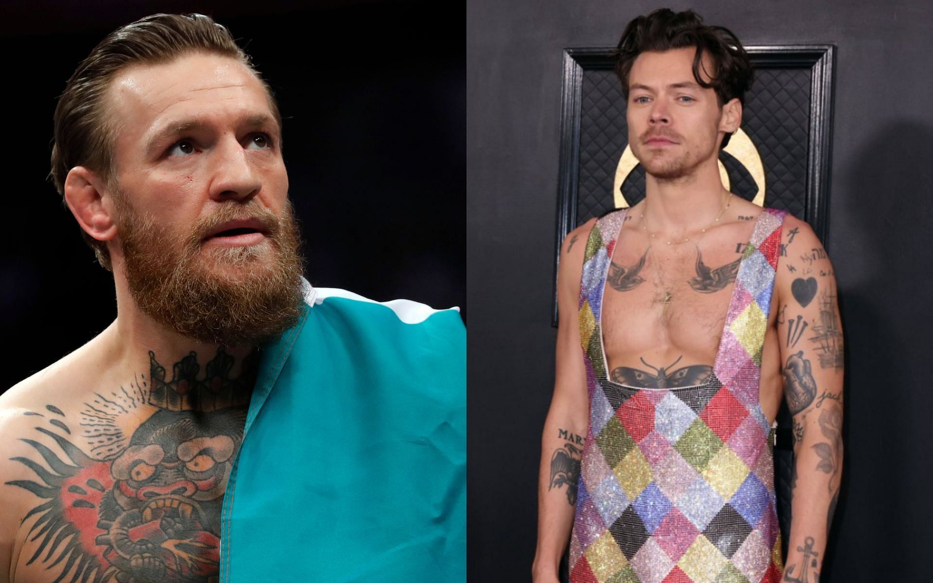 Conor McGregor (left), Harry Styles (right) [Image courtesy of @stillgray on Twitter]