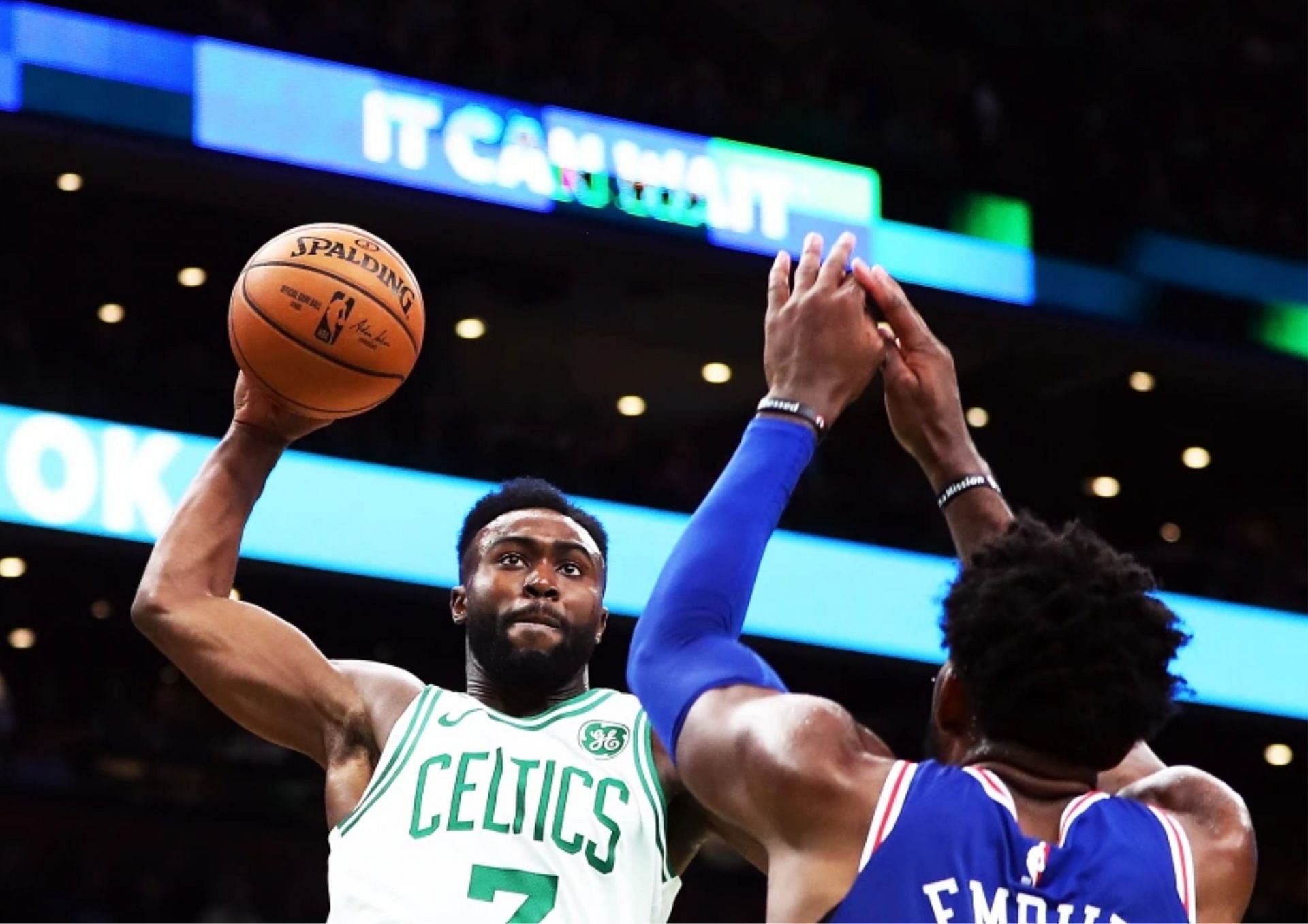 NBA injury report headlined by status of Joel Embiid and Jaylen Brown. [photo: Celtics Wire -USA Today]