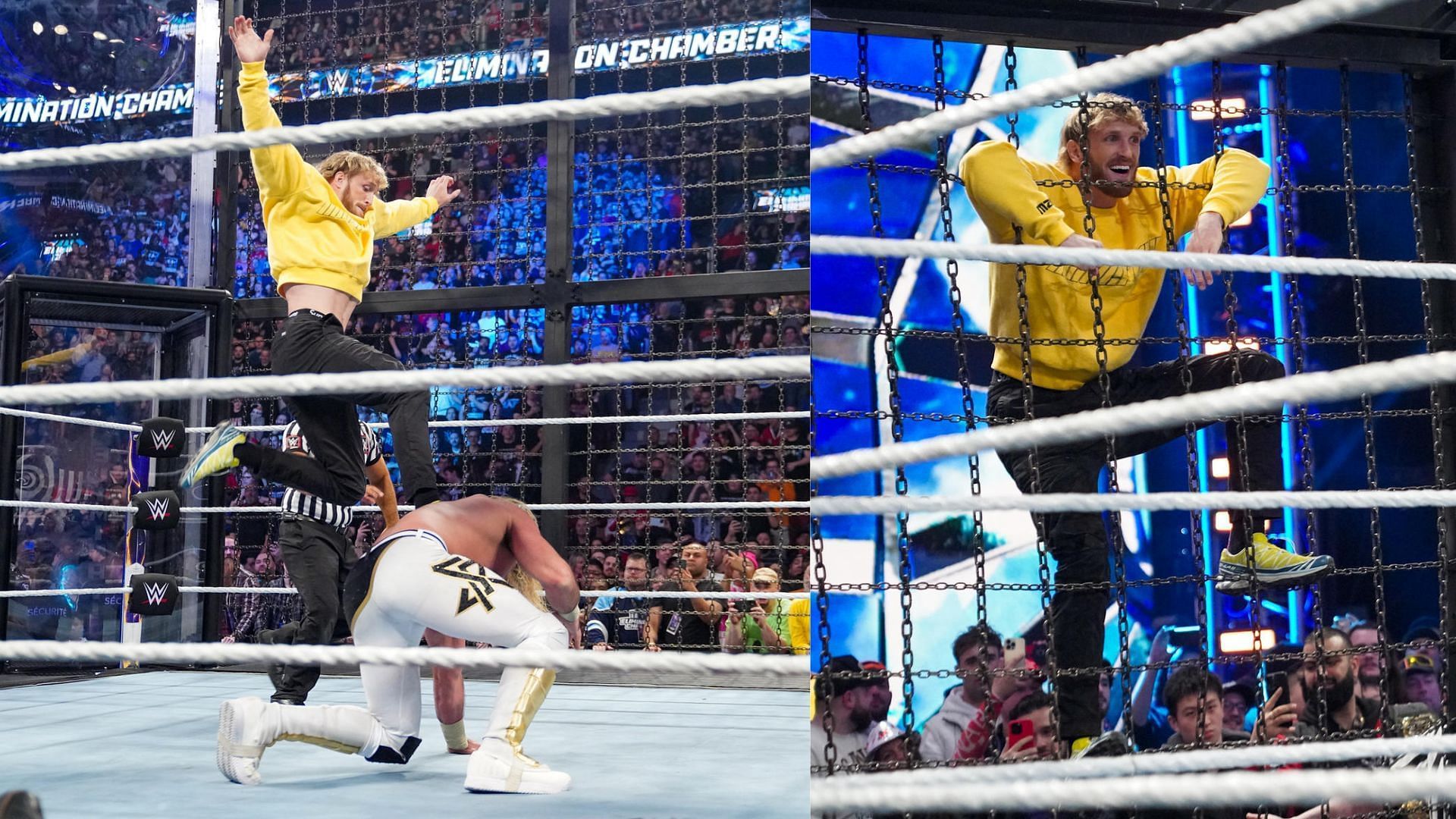 Logan Paul made a massive impact at WWE Elimination Chamber 2023.