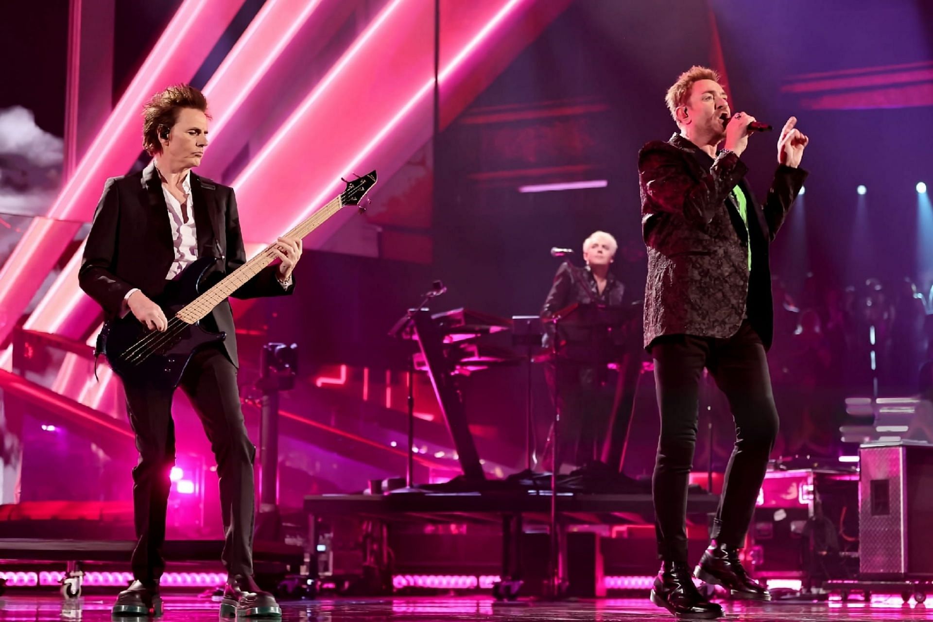 Duran Duran performing at the 37th Rock Hall of Flame (Image via Getty Images)